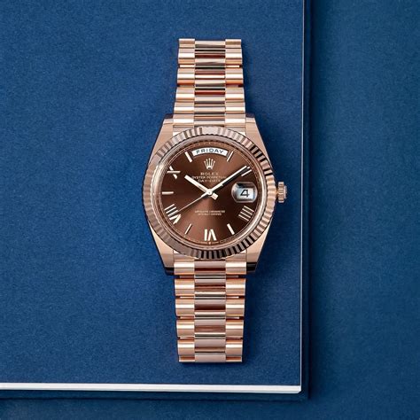 rolex day date 40mm everose gold